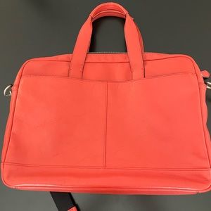 Coach Tangerine Briefcase